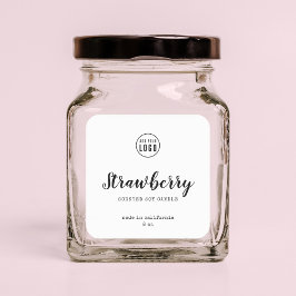 Hinzufügen des Logo-Skripts und des Schreibmaschin Quadratischer Aufkleber