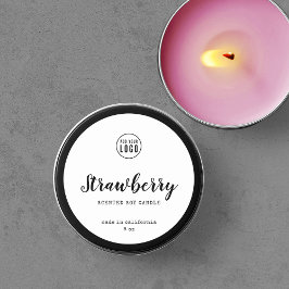 Hinzufügen des Logo-Skripts und des Schreibmaschin Runder Aufkleber