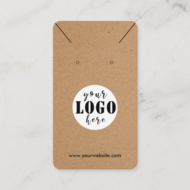 Hinzufügen des Logos Einfache Kundenkarte-Ohrsicht Visitenkarte (Vorderseite)