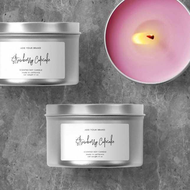 Hinzufügen des Markennamens "Modernes Skript"-Mini Adressaufkleber (Von Creator hochgeladen)