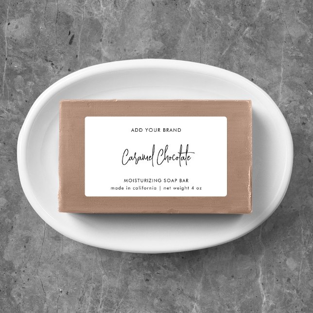 Hinzufügen des Markennamens "Modernes Skript"-Mini Etiketten (Von Creator hochgeladen)