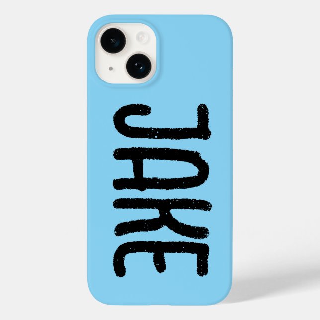 HINZUFÜGEN DES NAMENS CUSTOM IPHONE-FALL BLAUE Case-Mate iPhone HÜLLE (Rückseite)