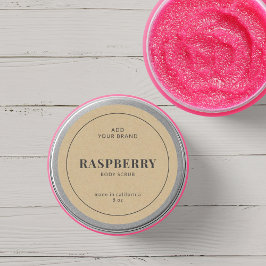 Hinzufügen des Produktzeichens "Gray Border Rustic Runder Aufkleber