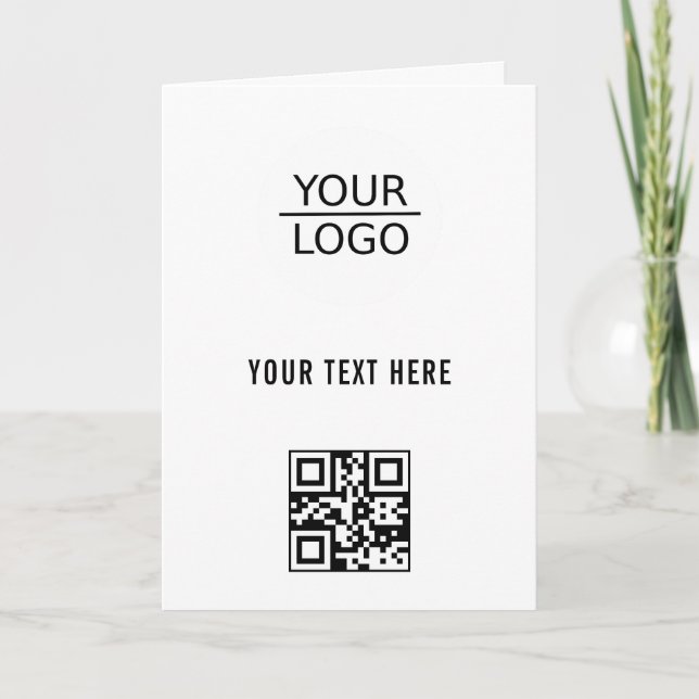 Hinzufügen des QR-Codes für das Logo, benutzerdefi Karte (Vorderseite)