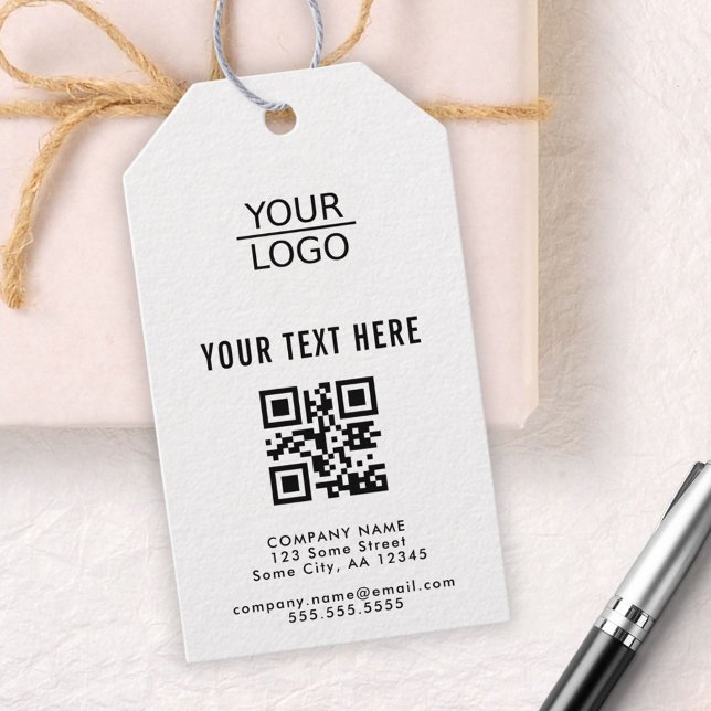 Hinzufügen des QR-Codes für das Logo benutzerdefin Geschenkanhänger (Von Creator hochgeladen)