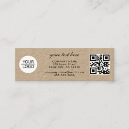 Hinzufügen des QR-Codes für das Logo, Werbeaktion  Mini Visitenkarte