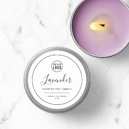 Hinzufügen des schwarzen, runden Logos Runder Aufkleber