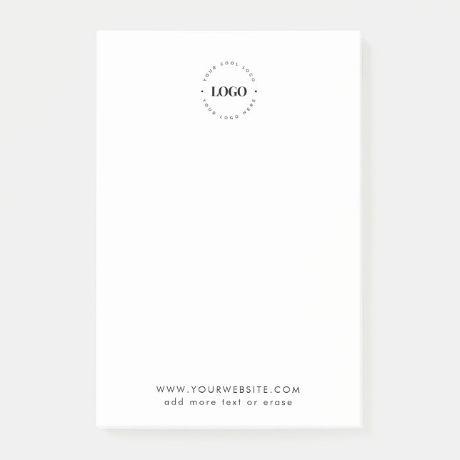 Hinzufügen einer benutzerdefinierten Round-Logo-Fi Post-it Klebezettel (Vorderseite)