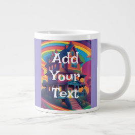 Hinzufügen einer benutzerdefinierten Text-Tasse zu Jumbo-Tasse