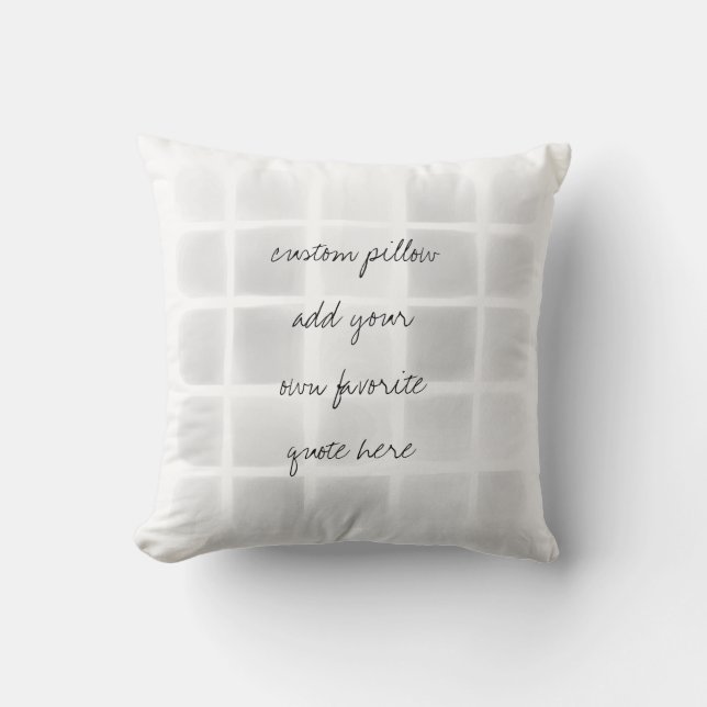 Hinzufügen einer benutzerdefinierten Wohngestaltun Kissen (Vorderseite)