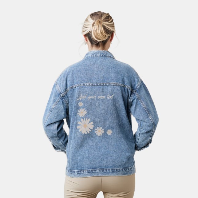 Hinzufügen einer eigenen Blume Personalisiert Jeansjacke (Modell)