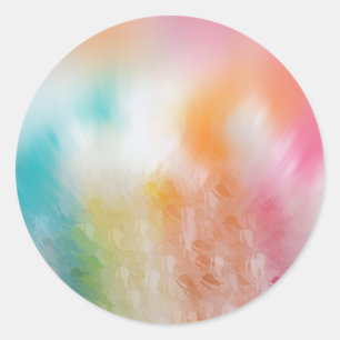 Hinzufügen einer farbigen Abstrakten Blankenvorlag Runder Aufkleber