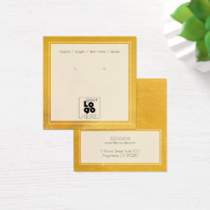 Hinzufügen einer Gold-Logo-Imitate-Metallic-Ohrrin