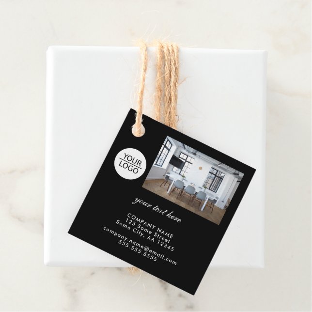 Hinzufügen eines benutzerdefinierten Foto-Werbeakt Geschenkanhänger (Beispiel)