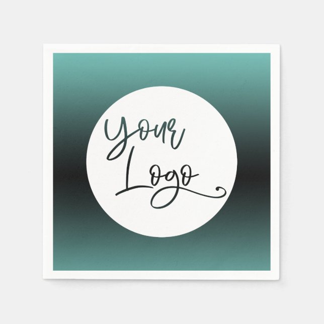 Hinzufügen eines benutzerdefinierten Logo-Light Aq Serviette (Vorderseite)