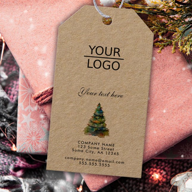 Hinzufügen eines benutzerdefinierten Logo Text-Wer Geschenkanhänger (Von Creator hochgeladen)