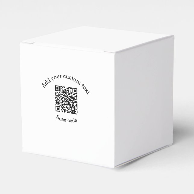 Hinzufügen eines benutzerdefinierten QR-Codegeschä Geschenkschachtel (Vorderseite)