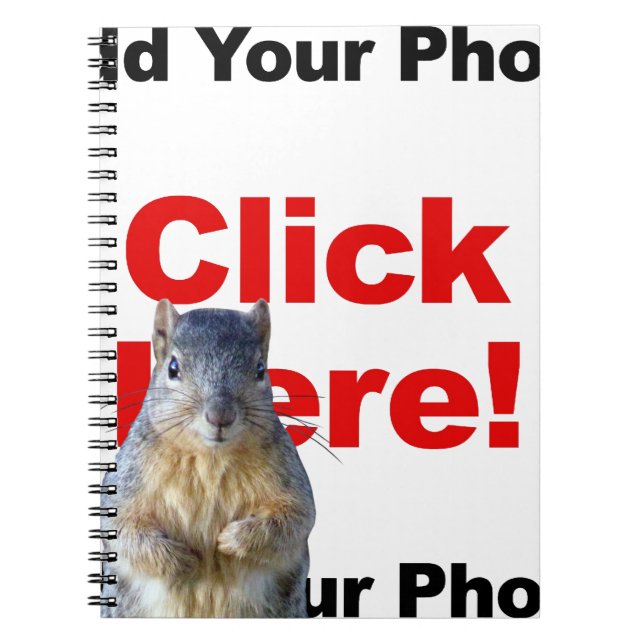 Hinzufügen eines Eichhörnchens Notizblock (Vorderseite)