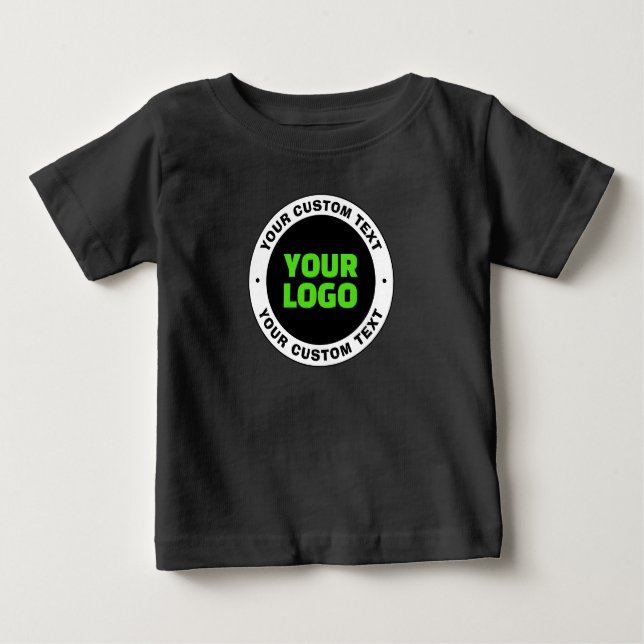 Hinzufügen eines eigenen Firmenlogos oder Hochlade Baby T-shirt (Vorderseite)