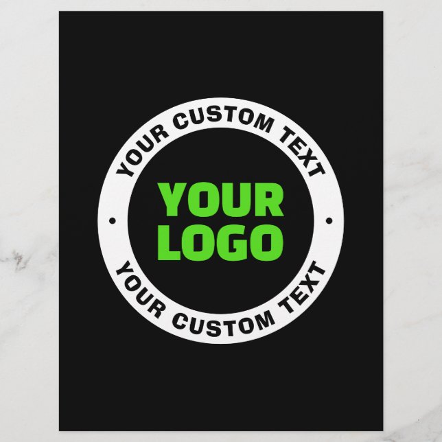 Hinzufügen eines eigenen Firmenlogos oder Hochlade Flyer (Vorne)