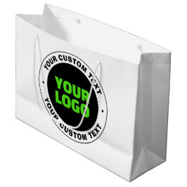 Hinzufügen eines eigenen Firmenlogos oder Hochlade Große Geschenktüte