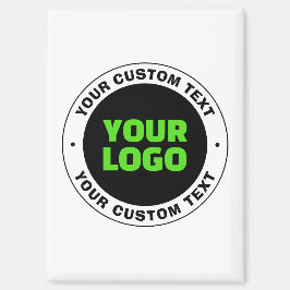 Hinzufügen eines eigenen Firmenlogos oder Hochlade Magnet