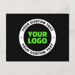 Hinzufügen eines eigenen Firmenlogos oder Hochlade Postkarte