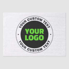 Hinzufügen eines eigenen Firmenlogos oder Hochlade Seidenpapier