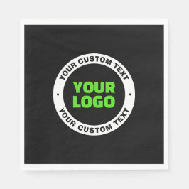 Hinzufügen eines eigenen Firmenlogos oder Hochlade Serviette