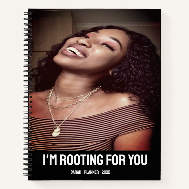 Hinzufügen eines eigenen Fotos Modernes, fettforma Notizbuch (Vorderseite)