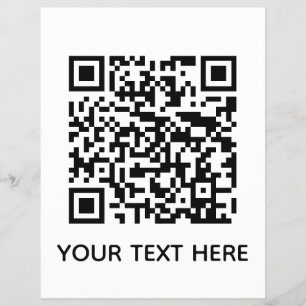 Hinzufügen eines eigenen QR Code Text Scan-Menülin Flyer