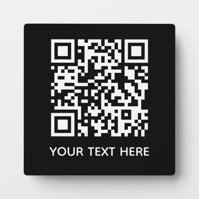 Hinzufügen eines eigenen QR Code Text Scan-Menülin Fotoplatte (Vorderseite)