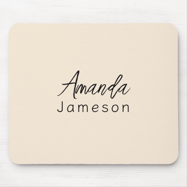 Hinzufügen eines einfachen Minimalmonogramms für d Mousepad (Vorne)