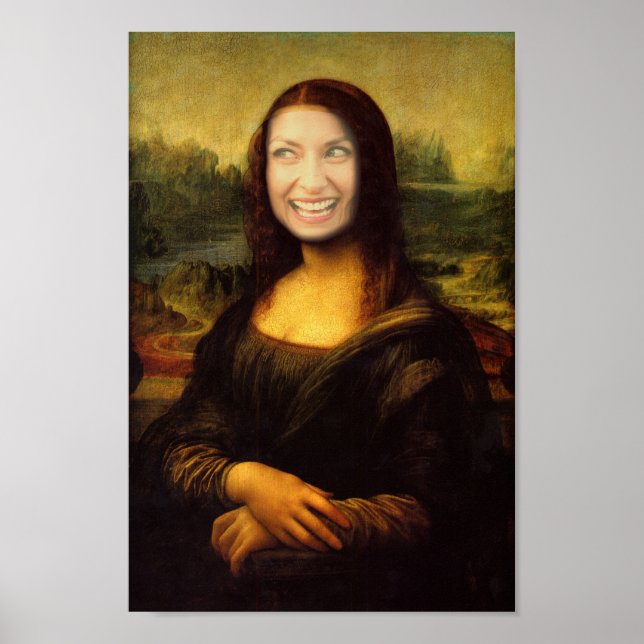 Hinzufügen eines Gesichts Mona Lisa Poster (Vorne)