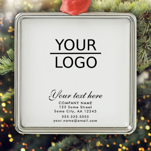 Hinzufügen eines Logos zu einem Werbeaktion-Feiert Ornament Aus Metall