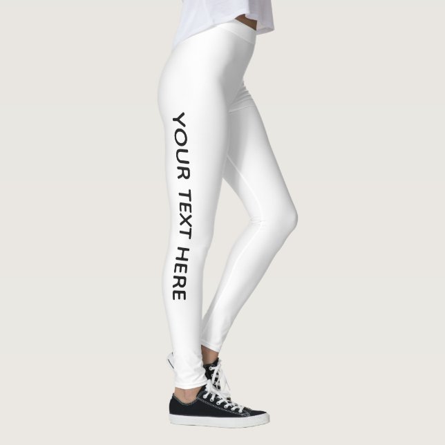 Hinzufügen eines modernen, eleganten Textes Leggings (Rechts)