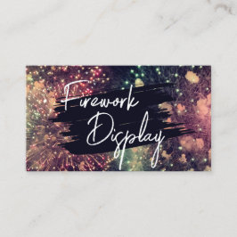 Hinzufügen eines QR-Code-Firework-Anzeigeunternehm Visitenkarte