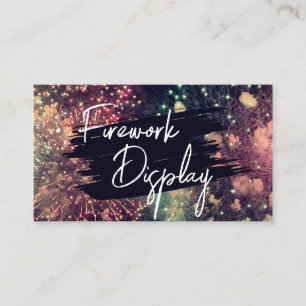 Hinzufügen eines QR-Code-Firework-Anzeigeunternehm Visitenkarte