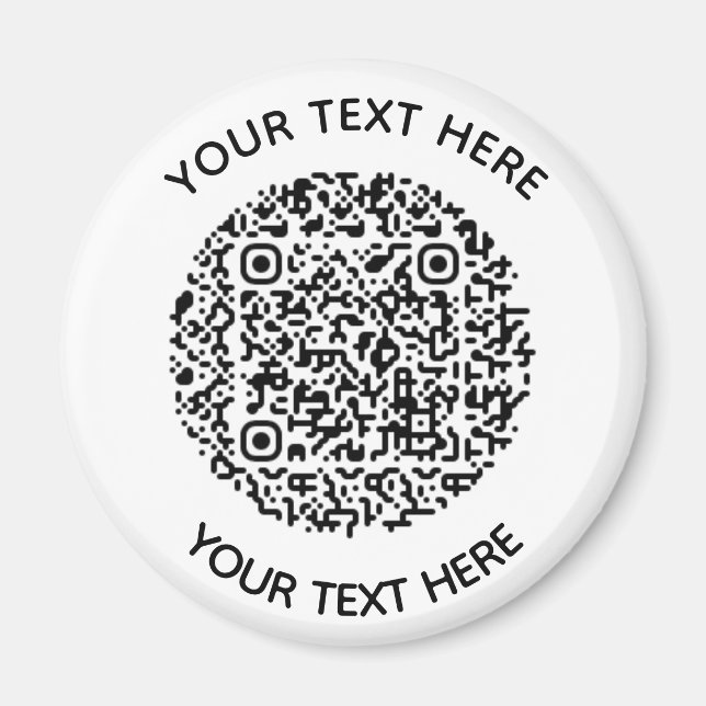 Hinzufügen eines QR-Code-Textscans Minimal Magnet (Vorne)
