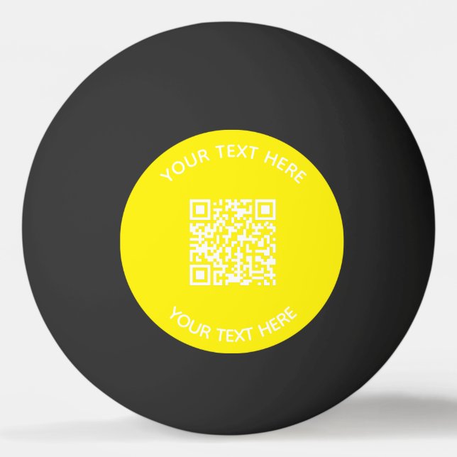 Hinzufügen eines QR-Code-Textscans Minimal Tischtennisball (Vorderseite)