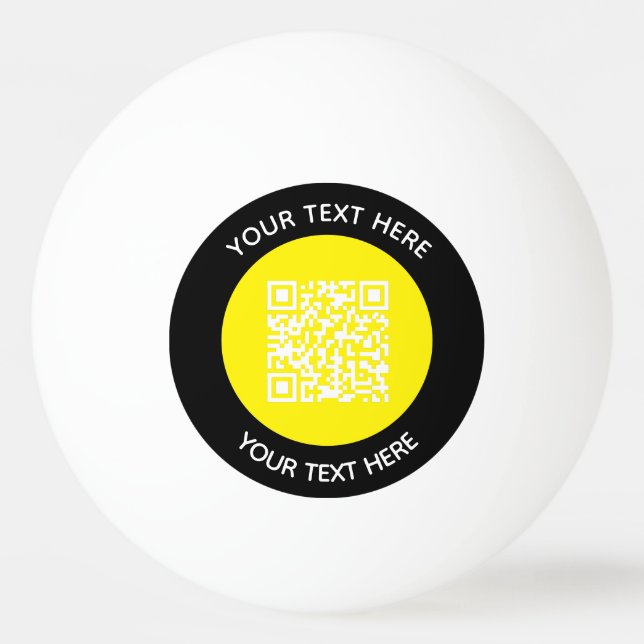 Hinzufügen eines QR-Code-Textscans Minimal Tischtennisball (Vorderseite)