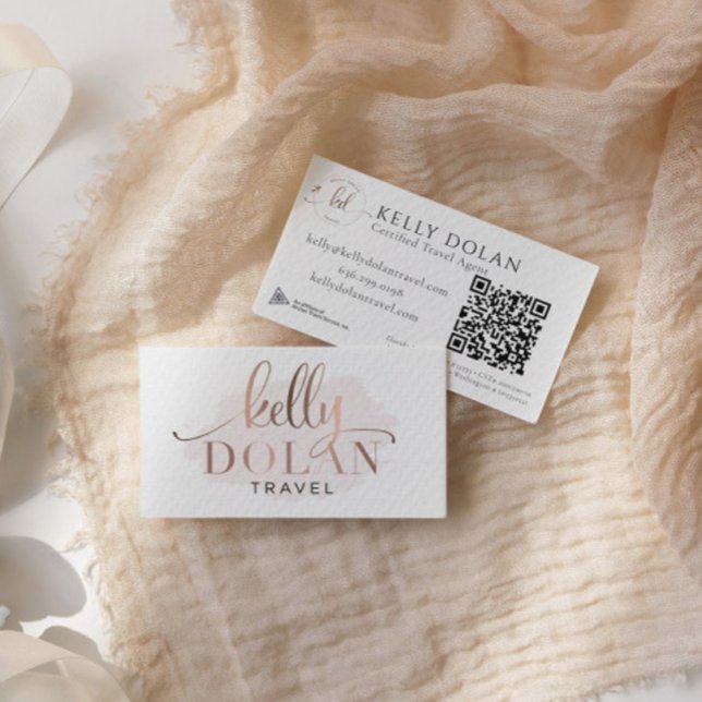 Hinzufügen eines QR-Logos Elegant Beruflich Visitenkarte (Von Creator hochgeladen)