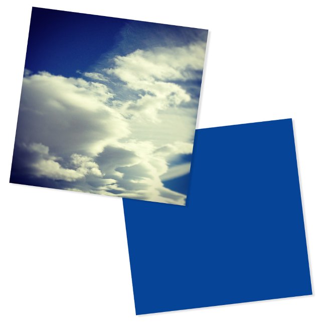 Hinzufügen eines quadratischen Fotos Quadratische Visitenkarte (Add A Square Photo Square Business Card)