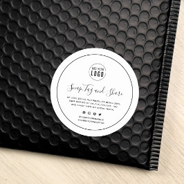 Hinzufügen eines schwarzen Grenzverlaufs für Ihr L Runder Aufkleber