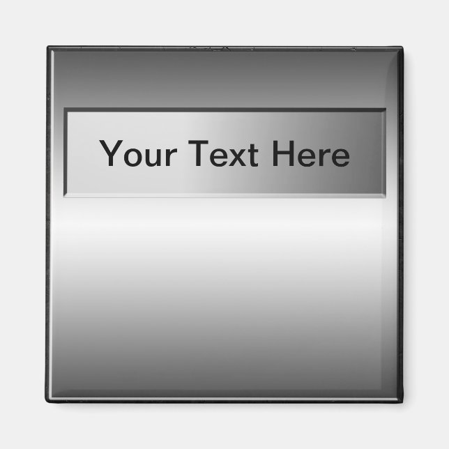 Hinzufügen eines Texttafelaussehens Magnet (Vorne)