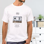 Hinzufügen Ihrer Foto-Werbeaktion für benutzerdefi T-Shirt<br><div class="desc">Fügen Sie Ihren Logo Custom Text Company Foto Werbeaktion T - Shirt. Fügen Sie Ihr Logo und Ihr Foto ein und passen Sie den Text,  den Firmennamen,  die Adresse und die Kontaktinformationen an. Werbeaktion oder Schenkung für Ihre Kunden und Geschäftspartner.</div>