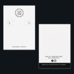 Hinzufügen Ihrer Logo-Hop-Ohrring-Display-Karte Telefonnummerkarte<br><div class="desc">Bitte beachten Sie - dies ist eine Vorlage und die Löcher müssen von Ihnen geschnitten werden.</div>