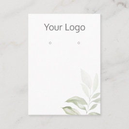 Hinzufügen Ihrer Logo-Karte zur einfachen grünen O Visitenkarte