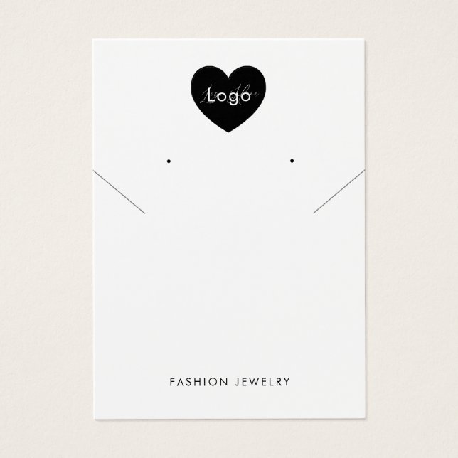 Hinzufügen Ihrer Logo-Necklecklic Ohrringe-Display (Vorderseite)