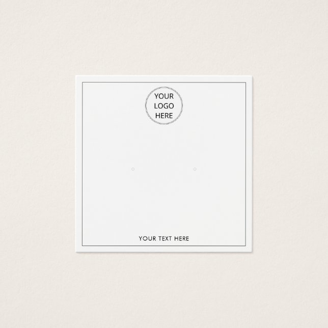 Hinzufügen Ihrer Logo-Ohrensichtkarte (Vorderseite)